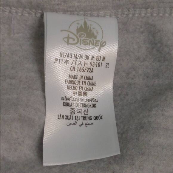 Disney Womens Crewneck Sweatshirt Purple Gray Pullover Color Block Long Sleeve M - Picture 5 of 10